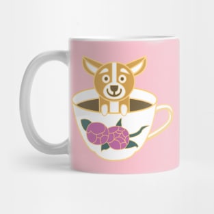 Corgi dog chillin in tea cup Mug